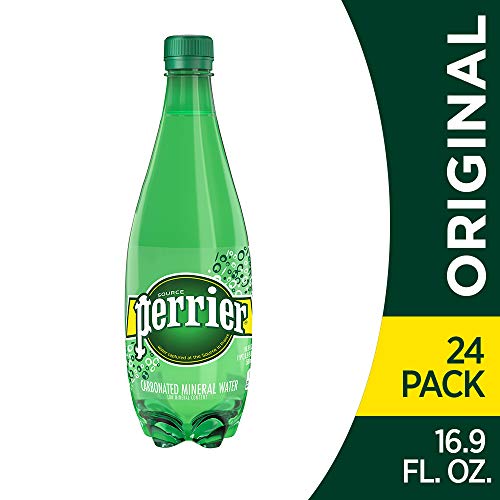 Perrier Carbonated Mineral Water, 16.9 Fl Oz (Pack of 24) Via Amazon