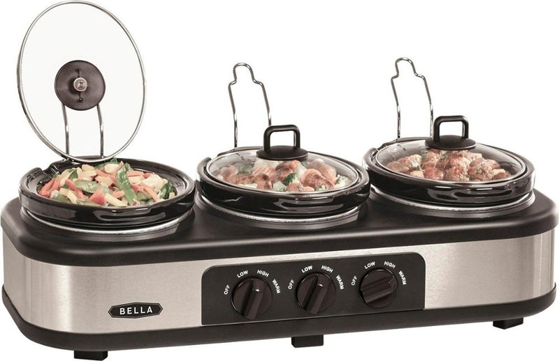 Bella - 3 x 1.5-Quart Triple Slow Cooker + Free Shipping Via Best Buy