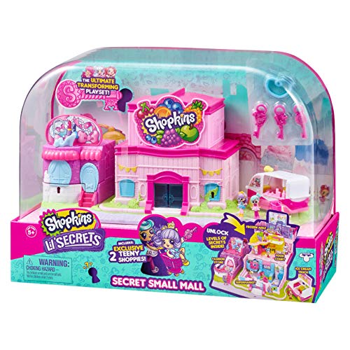 Shopkins Lil' Secrets Secret Small Mall Multi Level Playset with Grocery Store Via Amazon