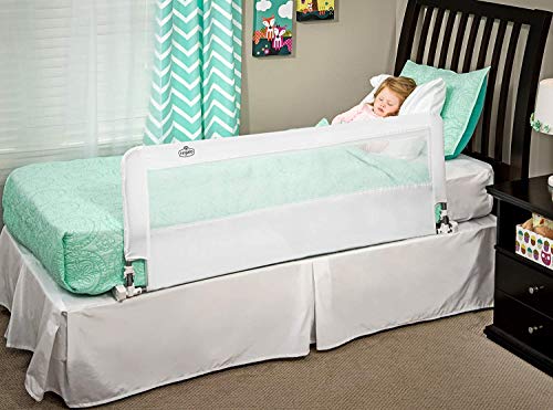 Regalo Hideaway 54-Inch Extra Long Bed Rail Guard, with Reinforced Anchor Safety System Via Amazon