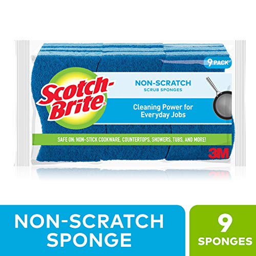 Scotch-Brite Non-Scratch Scrub Sponge, 9 Scrub Sponges Via Amazon