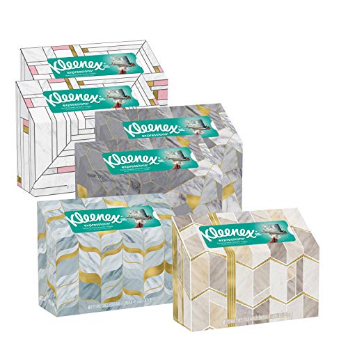 6 Boxes Kleenex Expressions Hand Towels, SingleUse Disposable Paper T