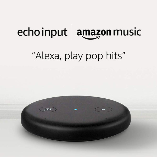 Echo Input – Black + Amazon Music Unlimited Via Amazon