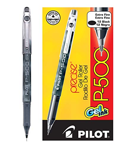 Pilot Precise P-500 Gel Ink Rolling Ball Pens Extra Fine Point Dozen Box Via Amazon