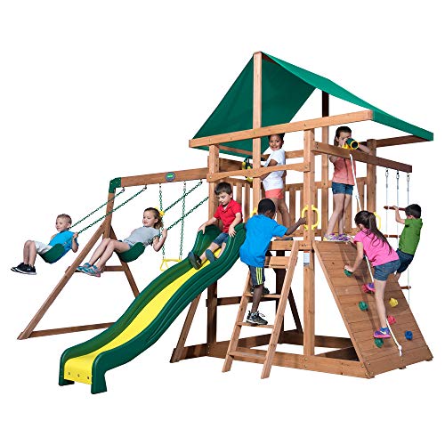 Backyard Discovery Mount McKinley All Cedar Wood Swing Set Via Amazon