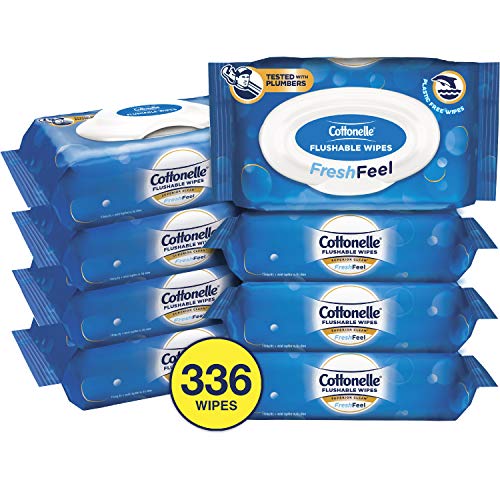 336 Cottonelle FreshFeel Flushable Wet Wipes Via Amazon