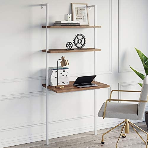 Nathan James Theo 2-Shelf Industrial Wall Mount Ladder Via Amazon