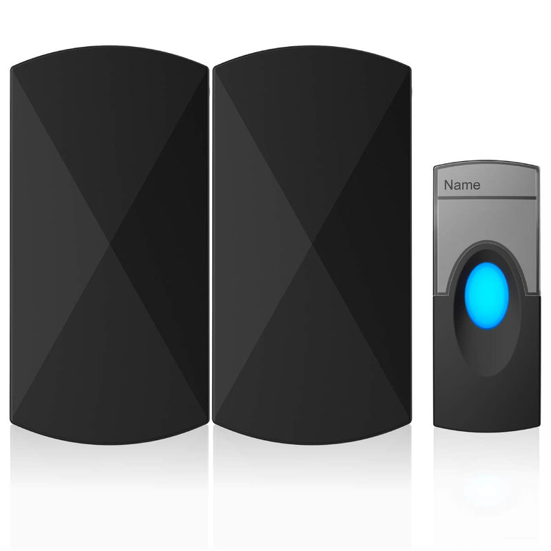 Wireless Ringer Wireless Doorbell Ringer Kit Push Button Transmitter & Receiver Via Am ...