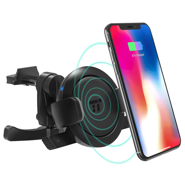 TaoTronics Vent Phone Holder for Car with 5W Wireless Charging Via Amazon