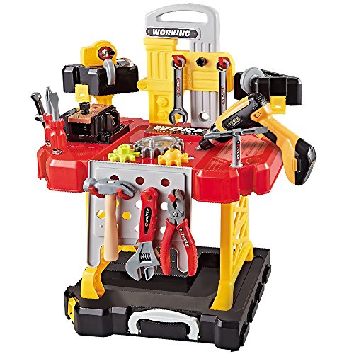 Toy Tool, 83 Pieces Kids Construction Toy Workbench Via Amazon