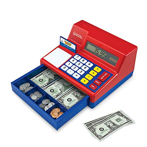 Learning Resources Pretend & Play Calculator Cash Register, 73 Pieces Via Amazon