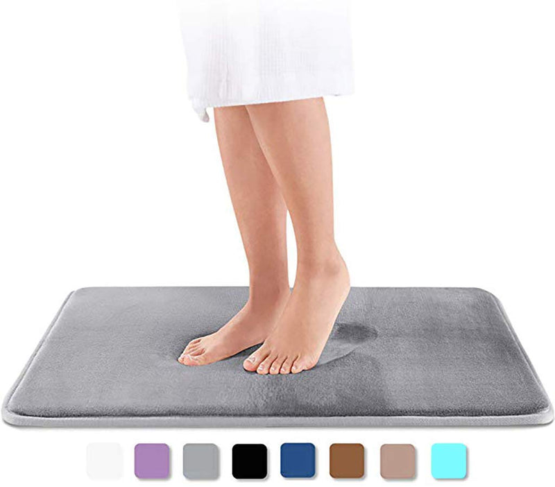 Memory Foam Bath Mat Non Slip Absorbent Super Cozy Velvet Via Amazon