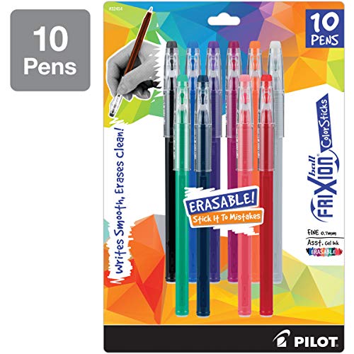 Set Of 10 Pilot Frixion Gel Ink ColorSticks Pens Via Amazon