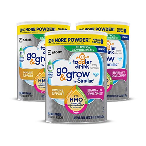 Go & Grow by Similac Non-GMO Toddler Powder, 36 oz, 3 Count Via Amazon
