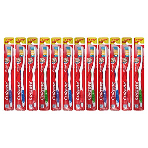 Colgate Premier Classic Clean Medium Toothbrush  (Pack of 12) Via Amazon