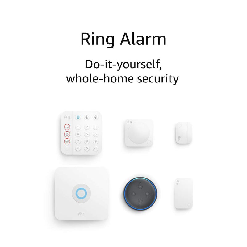 Ring Alarm 5-piece kit (2nd Gen) with Echo Dot Via Amazon