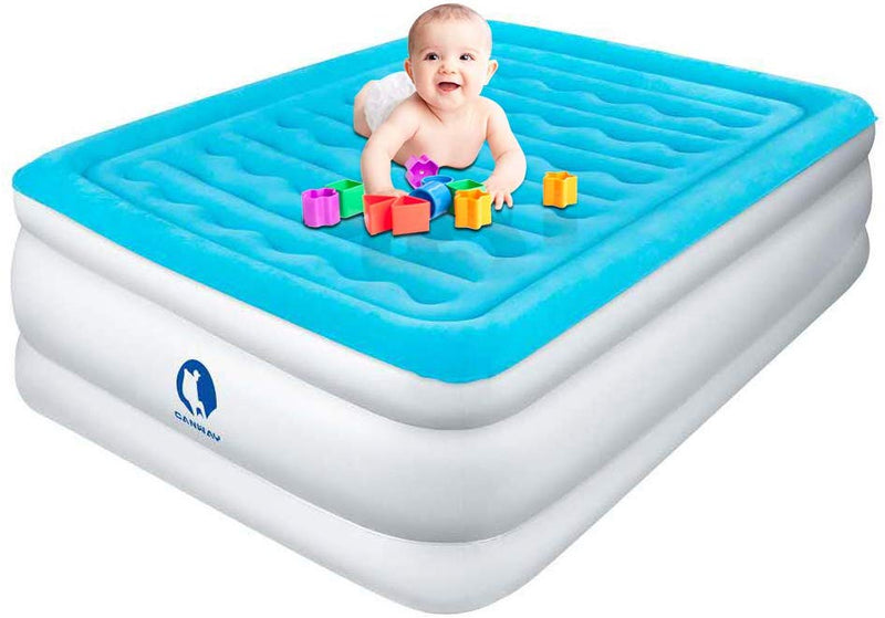 Queen Air Mattress with Built-in Electric Pump Via Amazon