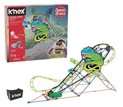 K'NEX Thrill Rides – Twisted Lizard Roller Coaster Building Set Via Amazon