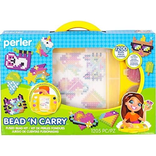 Perler Beads Bead 'n' Carry Craft Activity Kit, 1204 pcs Via Amazon