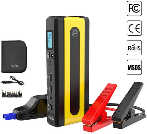 Portable Car Jump Starter, with LED Flashlight Via Amazon