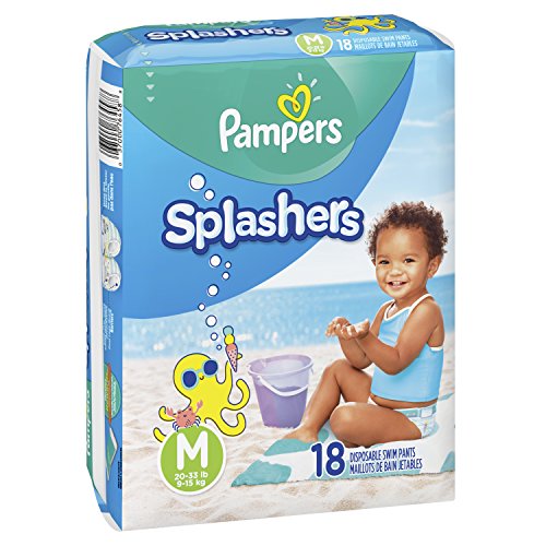 Pampers Splashers Disposable Swim Pants, Pack of 2 Via Amazon