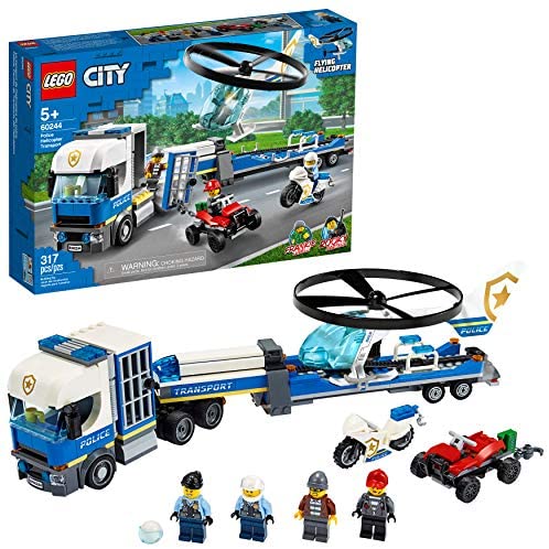 LEGO City Police Helicopter Chase Building Set (317 Pieces) Via Amazon