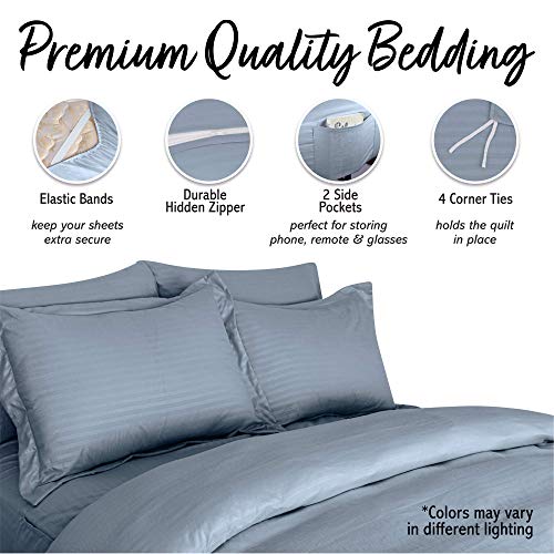 6 Pc Luxurious Microfiber Duvet Cover Set Includes 1 Sheet And 4 Pillow Cases Via Amazon