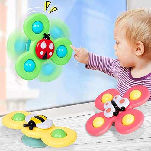 Suction Cup Spinning Top Toy Via Amazon