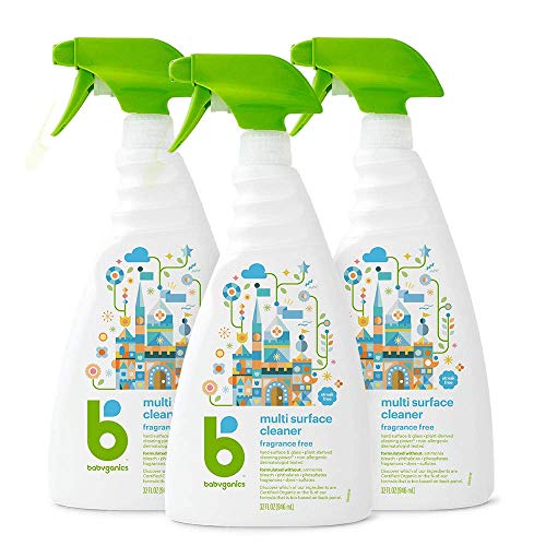 3 Pack Babyganics Multi Surface Cleaner, 32oz Spray Bottle Via Amazon