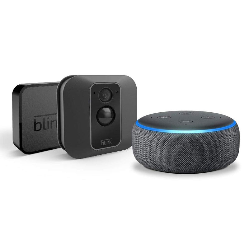Echo Dot with Blink XT2 Outdoor/Indoor Smart Security Camera Via Amazon