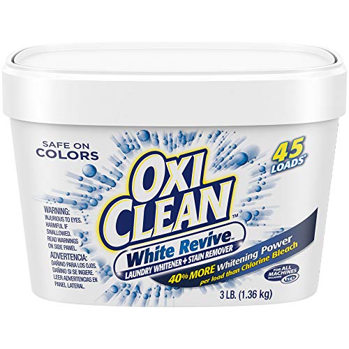 OxiClean White Revive Laundry Whitener + Stain Remover, 3 lbs. Via Amazon