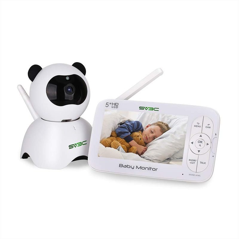 Video Baby Monitor with Camera and Audio, Screen Night Vision,Two-Way-Talk,Lullabies,Range up to 900ft Via Amazon