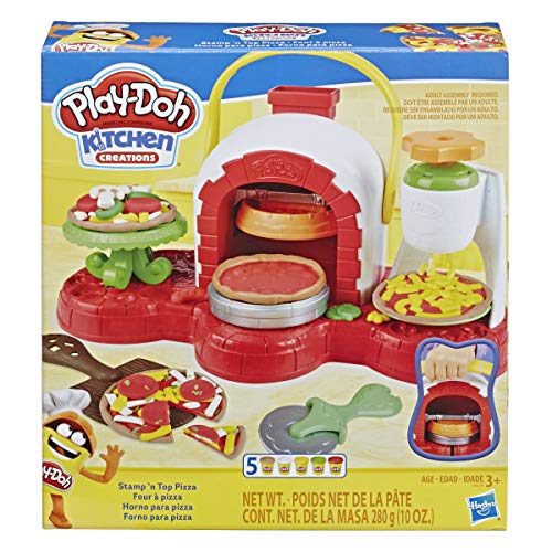 Play-Doh Stamp 'n Top Pizza Oven Toy with 5 Non-Toxic Play-Doh Colors Via Amazon