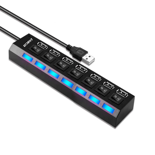 7 in 1 USB with Separate Power Switch Via Amazon