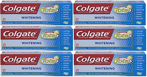 Colgate Total Whitening Gel Toothpaste (Pack of 6) Via Amazon