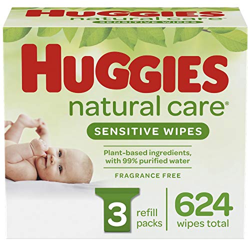 624 HUGGIES Natural Care Baby Wipes Via Amazon