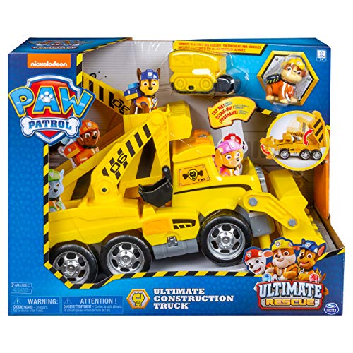 Paw Patrol, Ultimate Rescue Construction Truck with Lights, Sound & Mini Vehicle Via Amazon