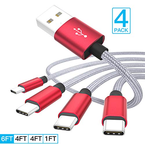 4 Pack USB Type C Cable,Covery USB C Cable Via Amazon