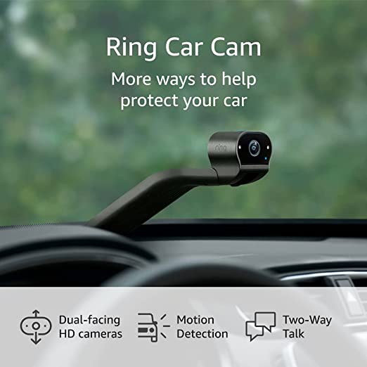 Pre-order: Introducing Ring Car Cam – Dash cam with dual-facing HD cameras, Live View, Two-Way Talk, and motion detection Via Amazon