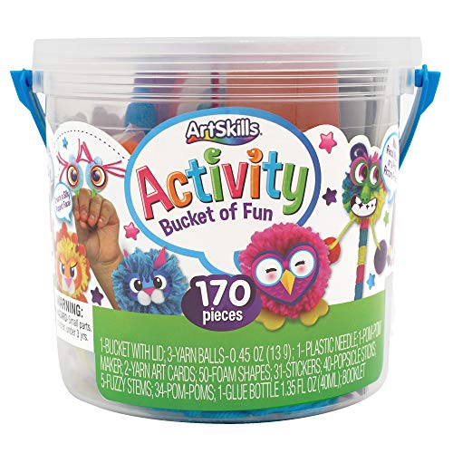 ArtSkills Activity Bucket, Arts and Crafts Supplies, 170 Count Via Amazon