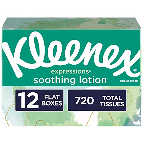 Kleenex 12 Flat Boxes, 60 Tissues per Box (720 Tissues Total) & Much More Via Amazon