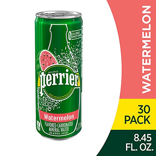 Perrier Watermelon Flavored Carbonated Mineral Water, (Pack of 30) Via Amazon