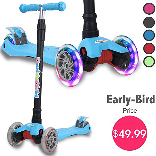 DaddyChild 4 Adjustable Height Kick Scooter for Kids Via Amazon