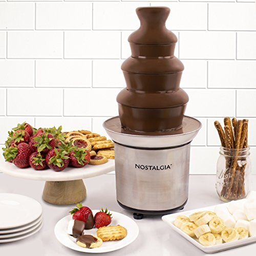 Nostalgia 32-Ounce Stainless Steel Chocolate Fondue Fountain Via Amazon