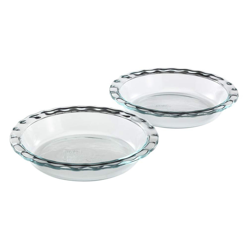 Pyrex Easy Grab Glass Pie Plate (9.5-Inch, 2-Pack) Via Amazon