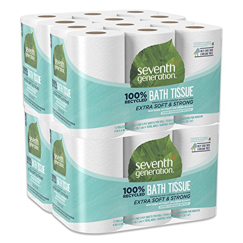 Seventh Generation Toilet Paper, (Pack of 4, 12 rolls/Pack) Via Amazon