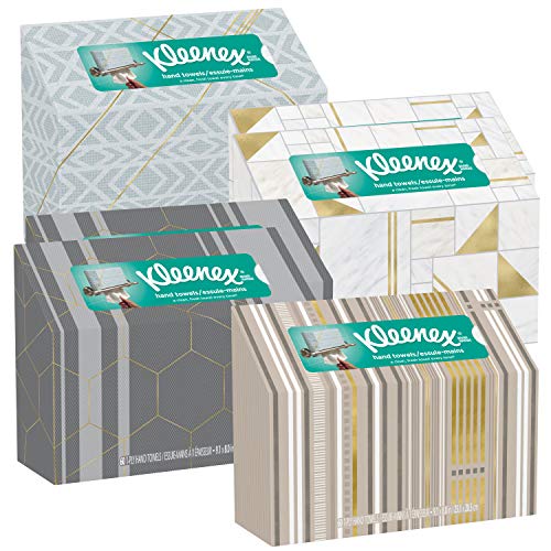 Kleenex Hand Towels, Single-Use Disposable Paper Towels, 6 Boxes (360 Towels Total)