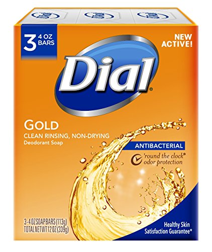 Dial Antibacterial Deodorant Soap, Gold, 3 Count Via Amazon