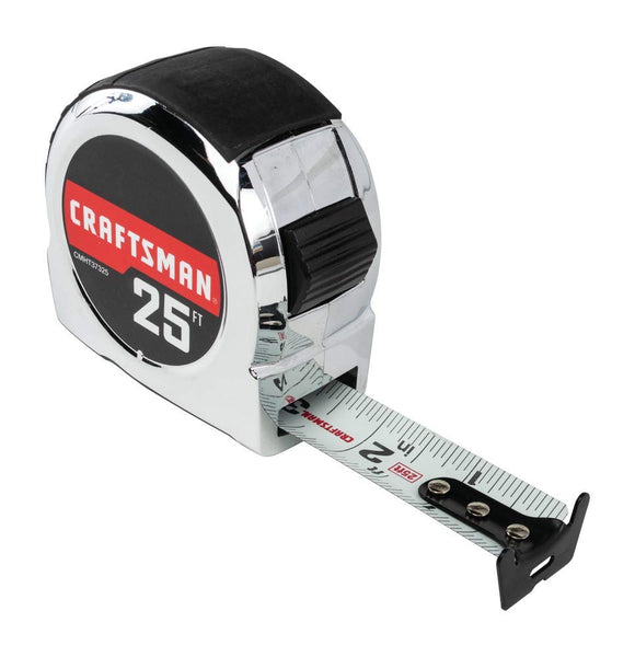 CRAFTSMAN Tape Measure, Chrome Classic, 25-Foot Via Amazon