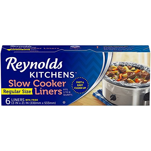 Reynolds Kitchens Premium Slow Cooker Liners - 13 x 21 Inch, 6 Count Via Amazon
